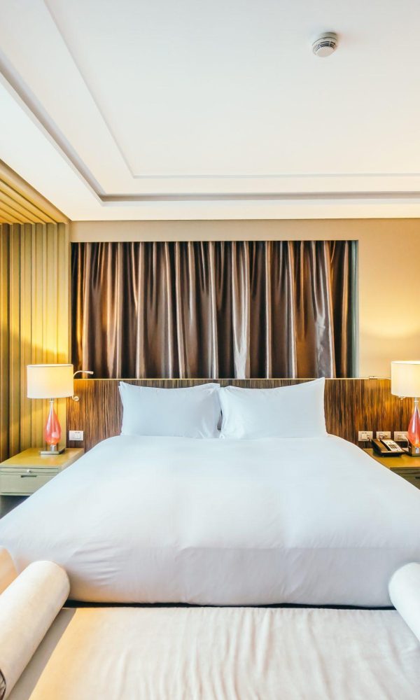 BANGKOK, THAILAND - AUGUST 12 2016: Beautiful luxury bedroom interior decoration in Hotel