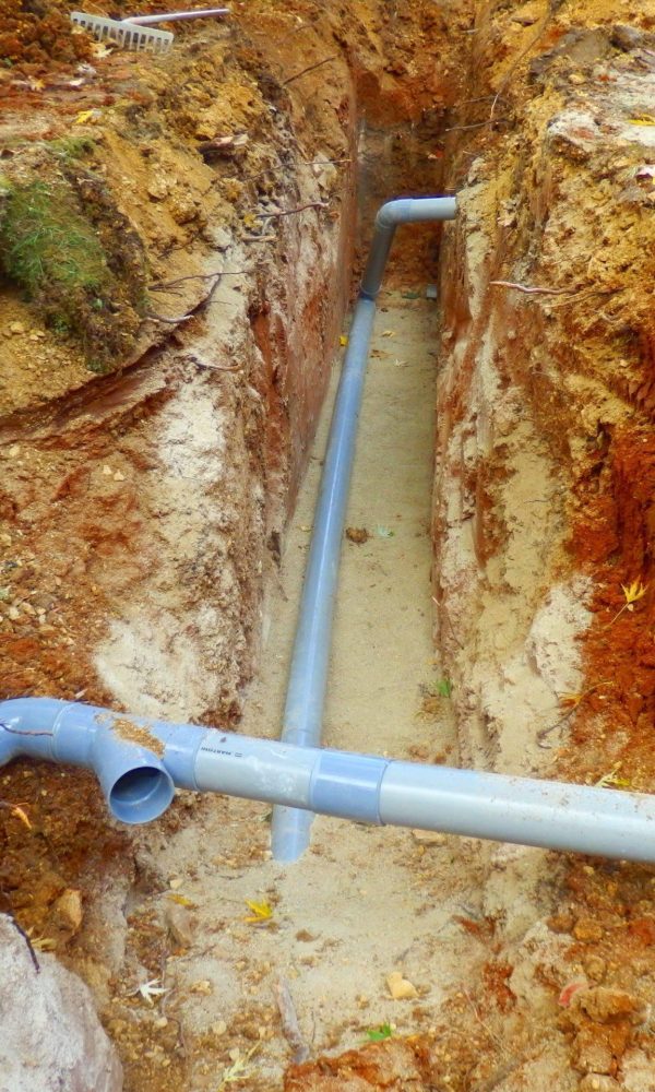 Underground drainage pipes